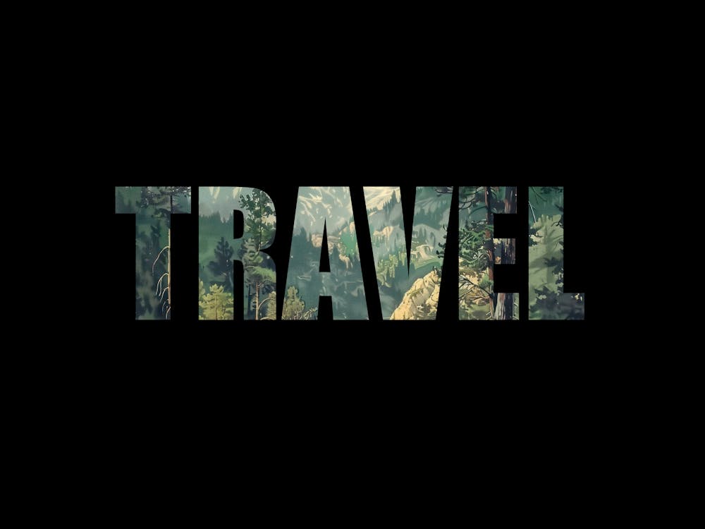 Travel Poster Vintage Wooded Pines 4