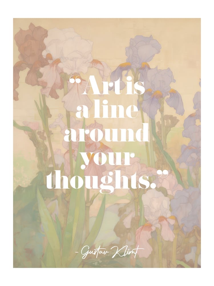 Artist Quote Gustav Klimt