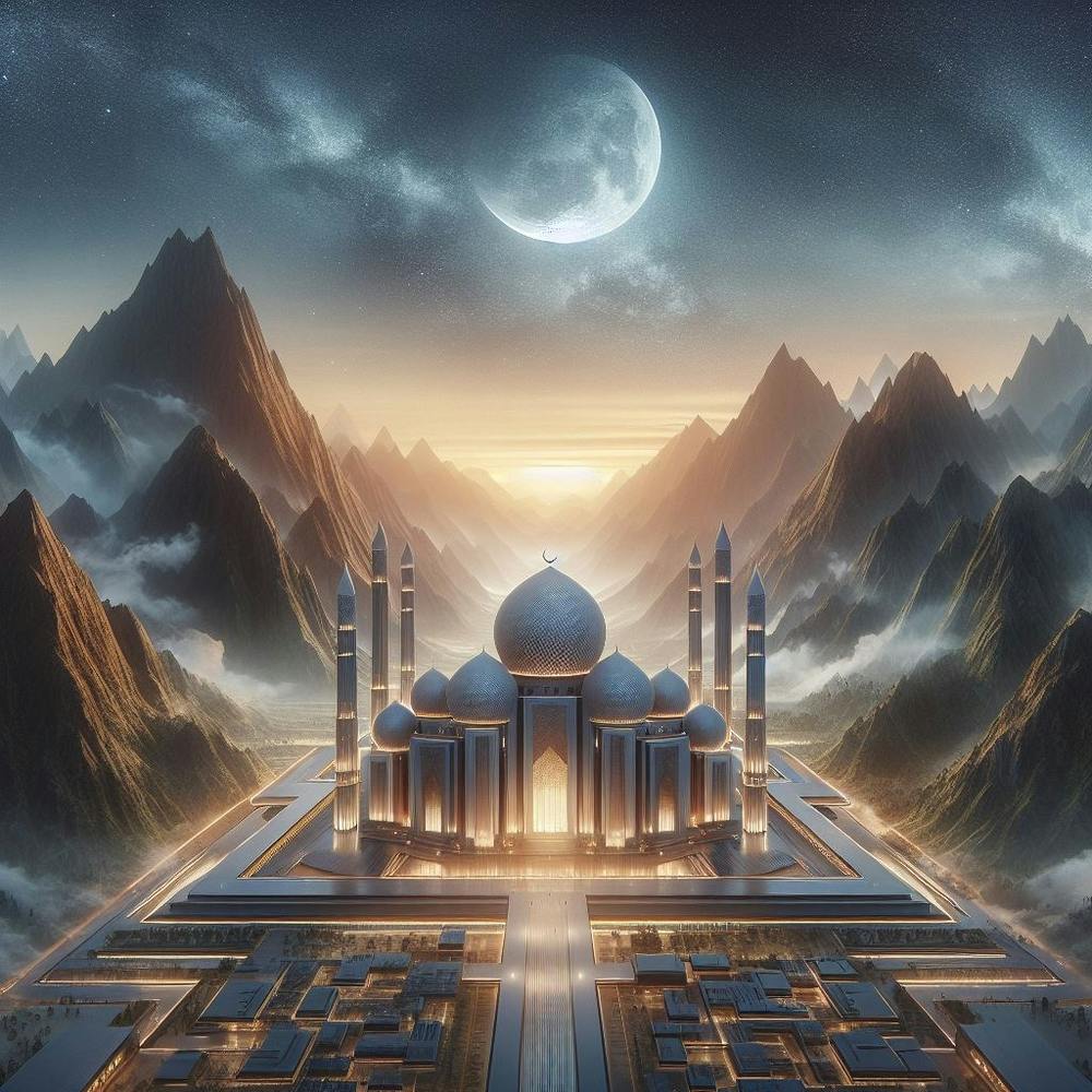 Muslim Mosque In The Mountains