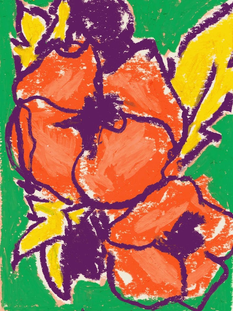 Pivoines Orange