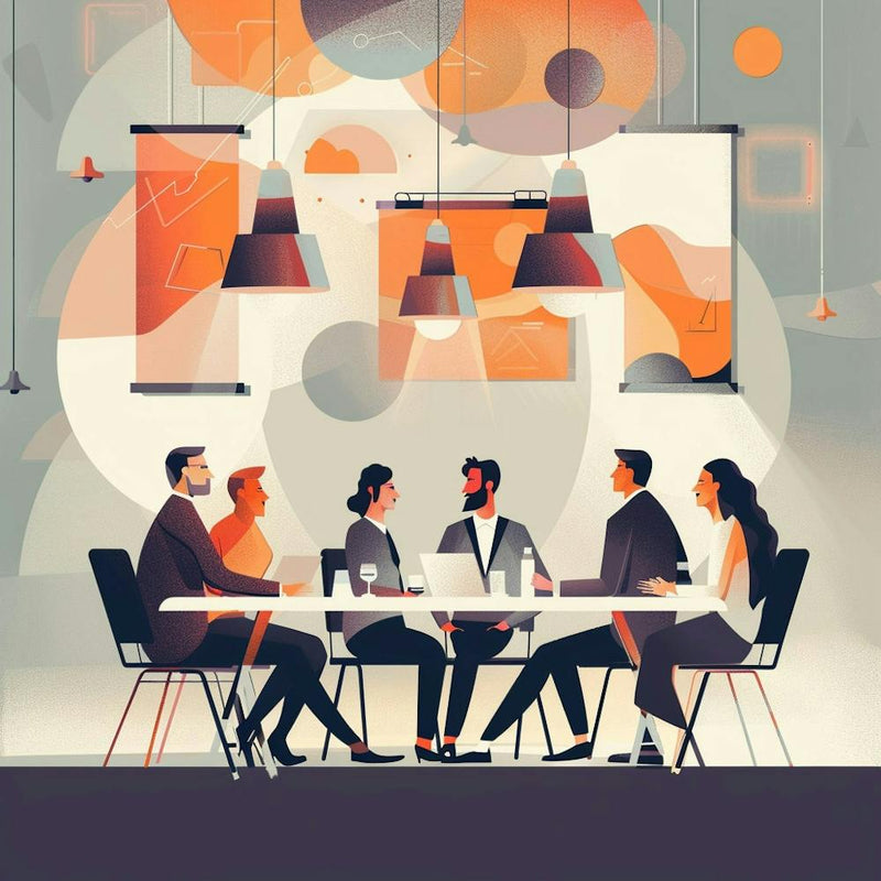 Group Of People At A Table 2