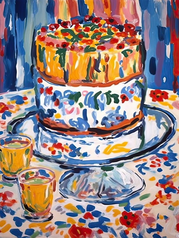 Funfetti Cake Painting 2