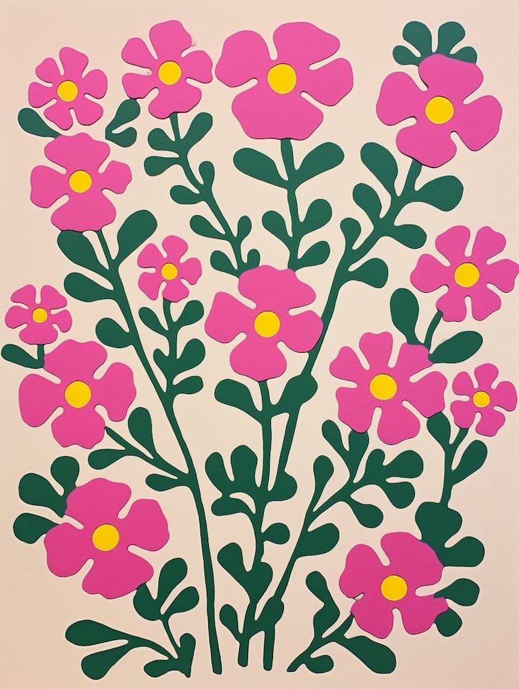 Cut Out Style Flower Art Gypsophila Babys Breath