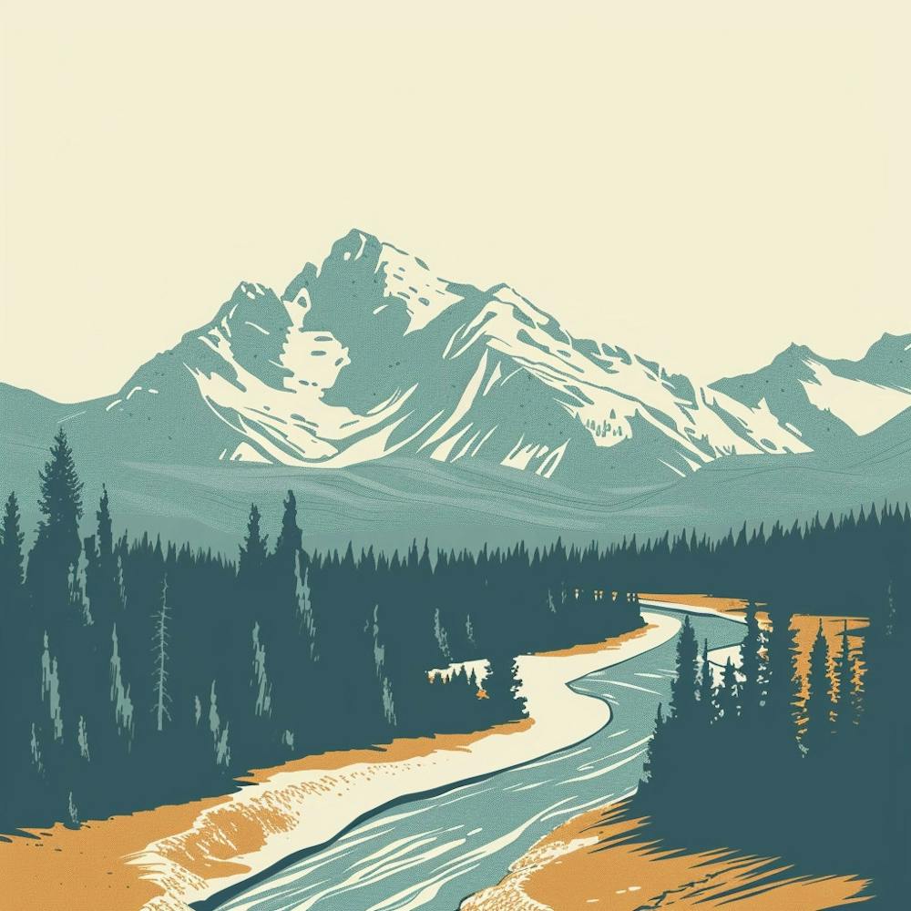 River In The Mountains 1