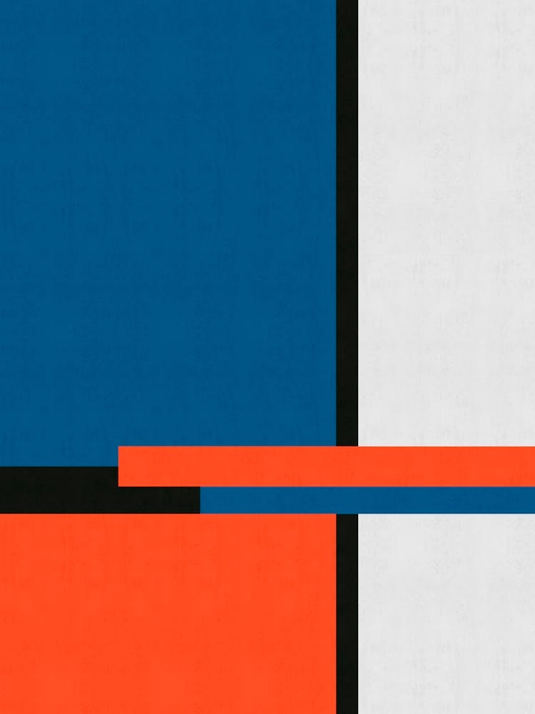 Blue and red geometry 5