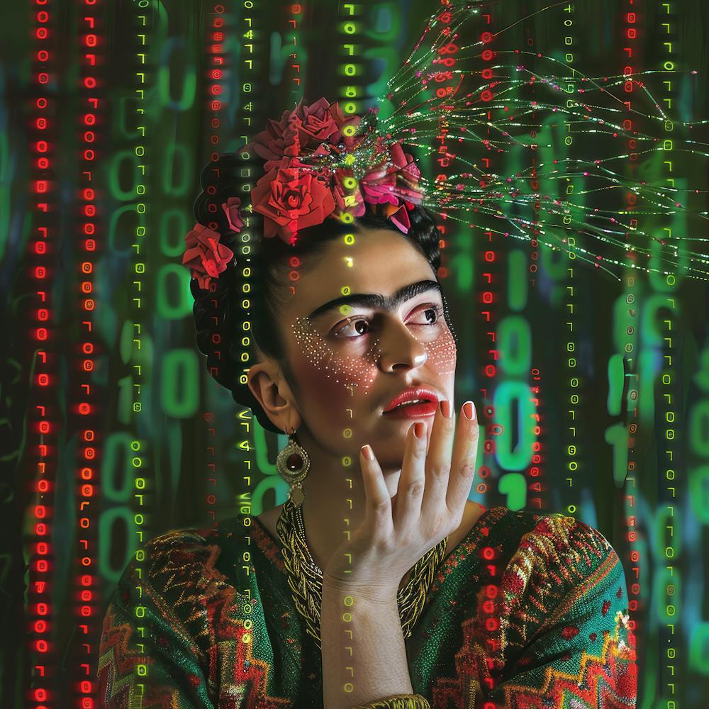 Frida Kahlo Pixelated Reality Serie 2