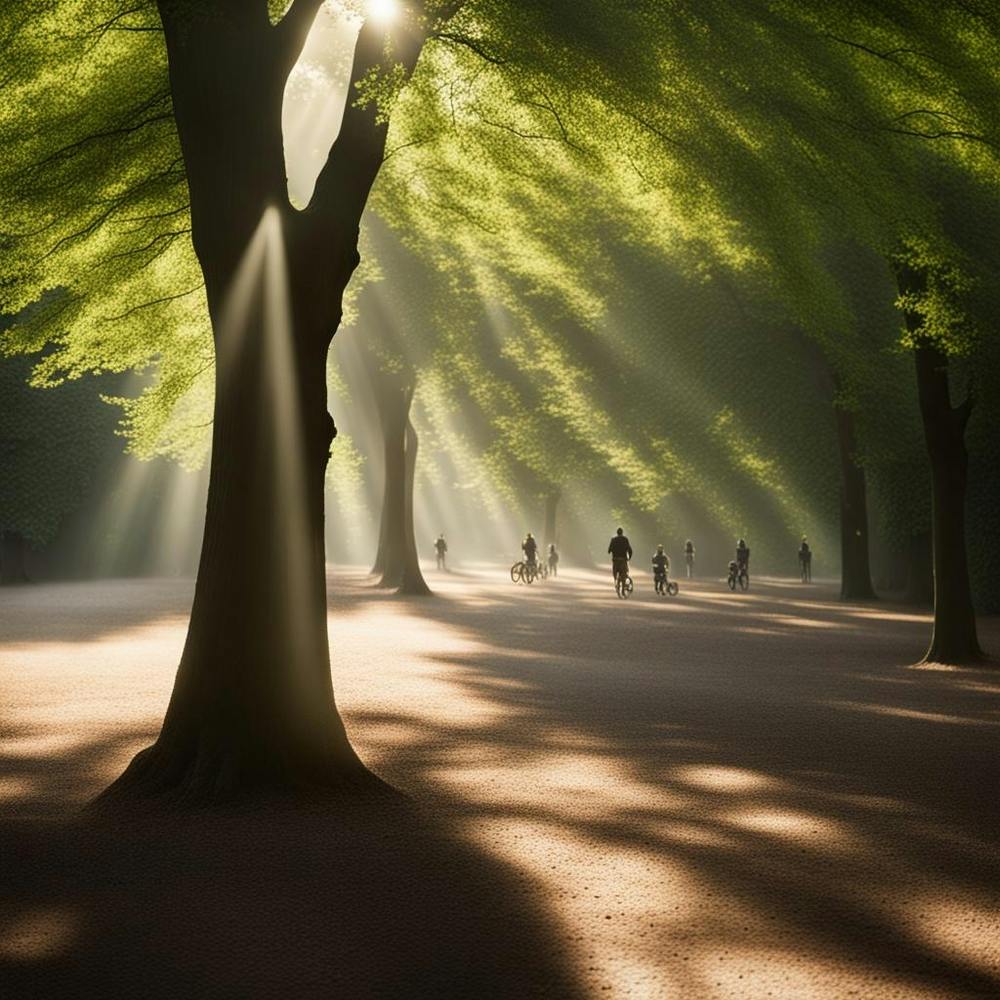 Sunlight In A Park