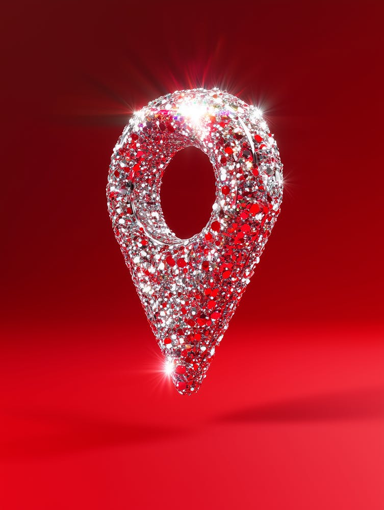 Shinny Map Pin