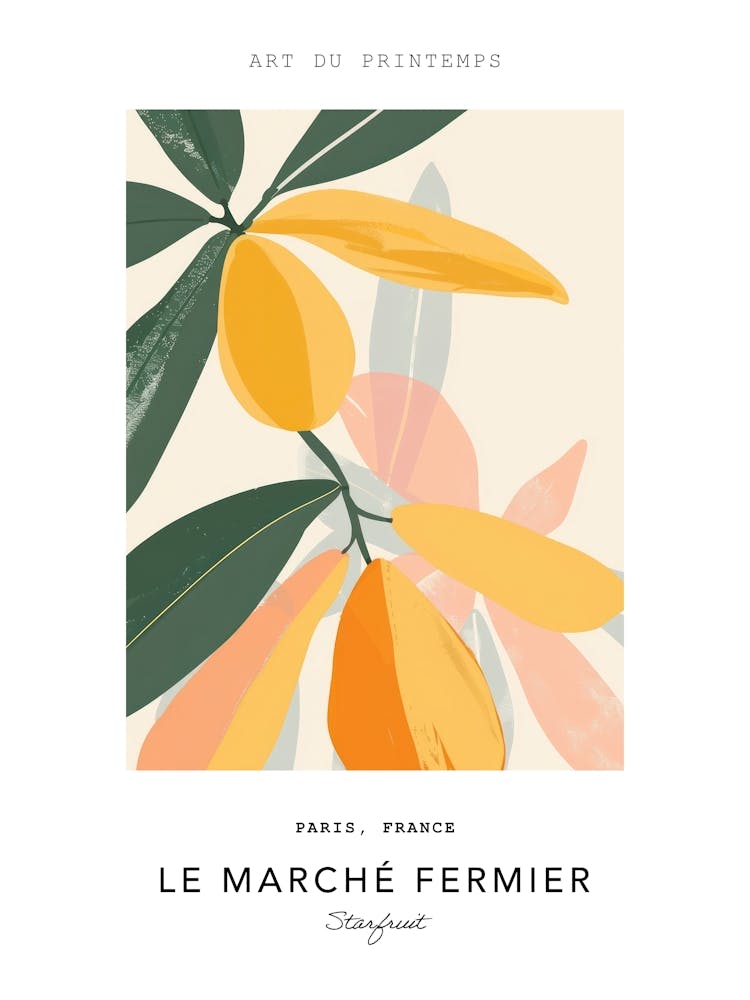 Starfruit Le Marche Fermier Poster 2