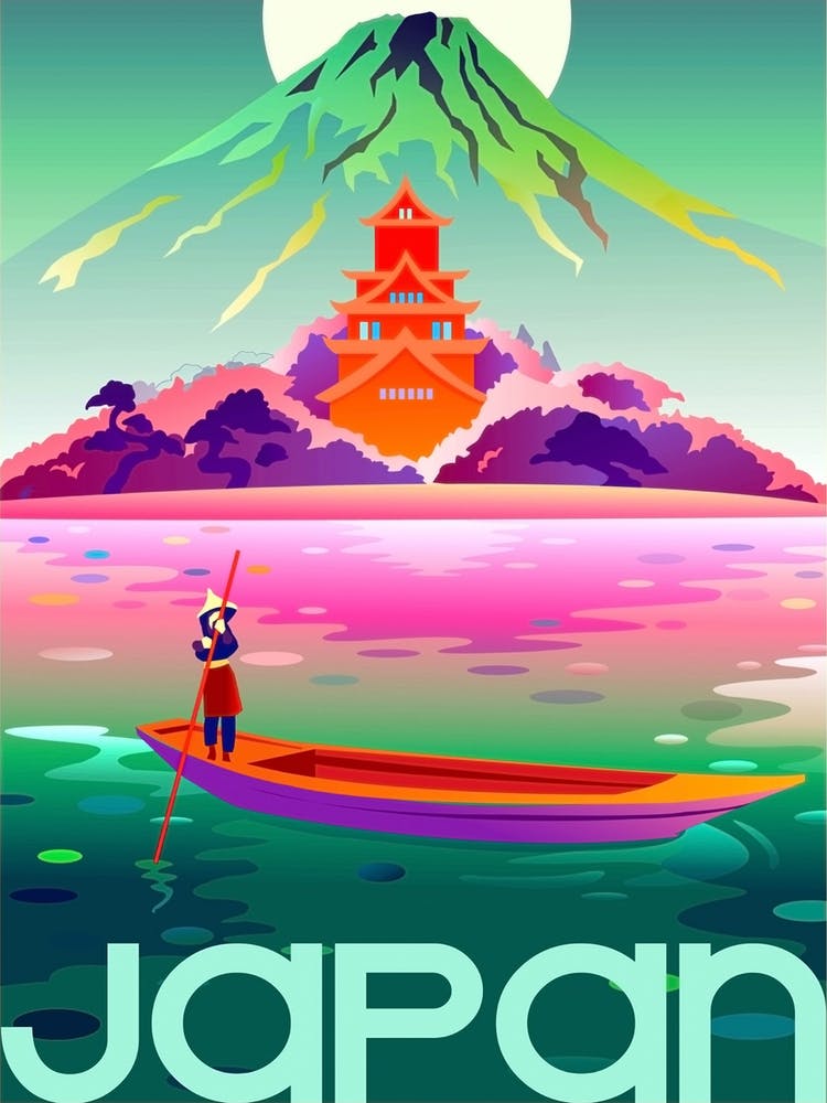 Japan, Vintage Travel Poster 1