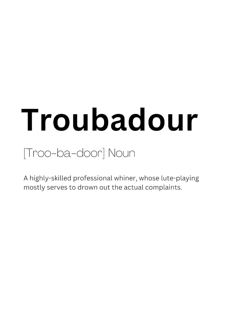 Troubadour Definition Meaning