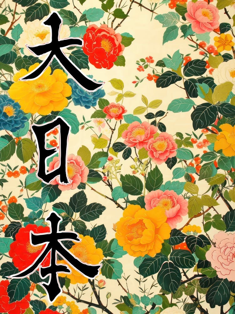 Great Japan Hokusai Japanese Flowers 19 Poster