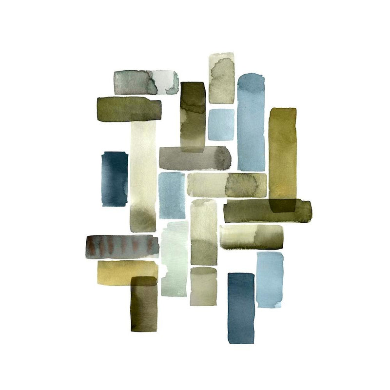 Blue Green Abstract Art 2
