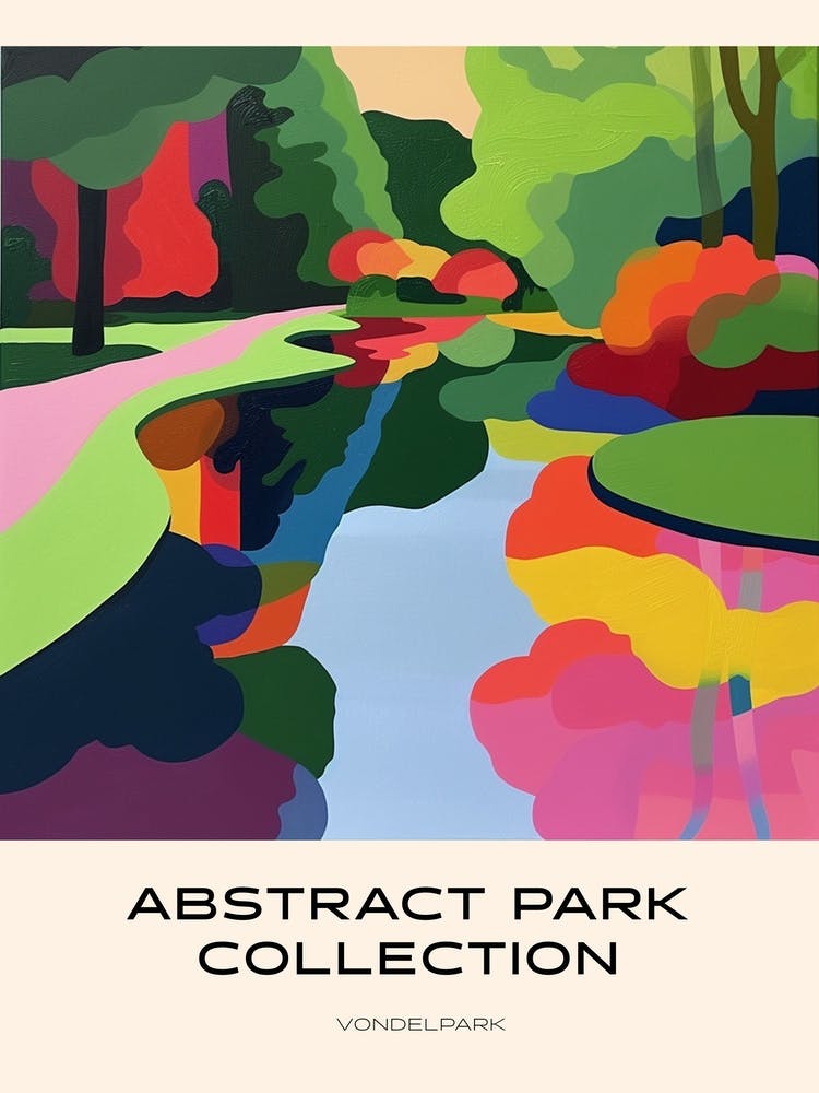 Abstract Park Collection Poster Vondelpark Amsterdam 3
