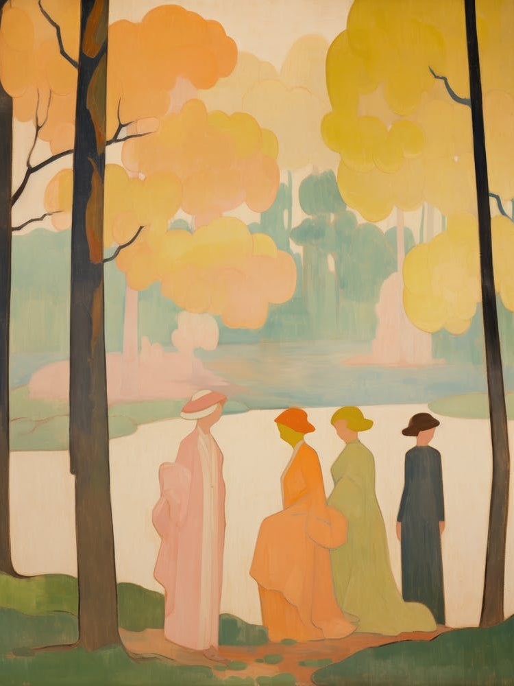 Three Women In The Woods