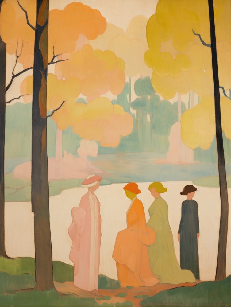 Three Women In The Woods