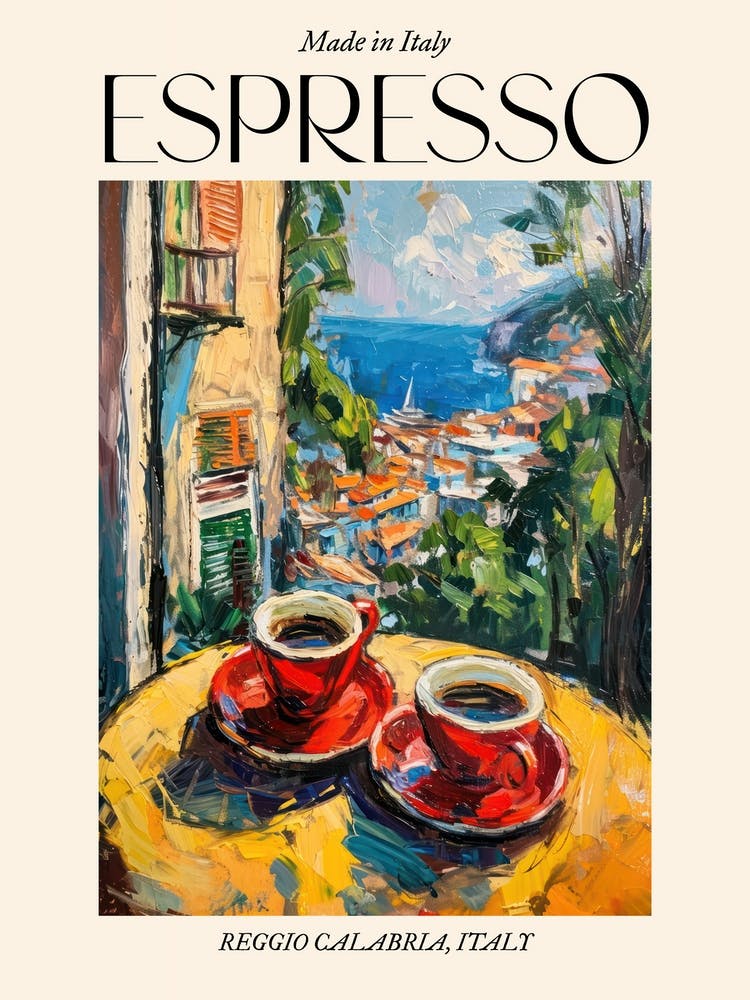 Reggio Calabria Espresso Made In Italy 2 Poster