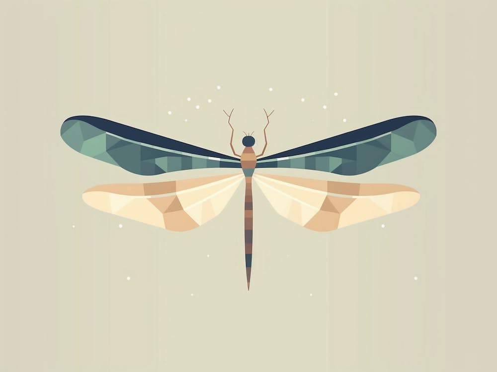 Dragonfly Wandering Gilder Minimalistic 4