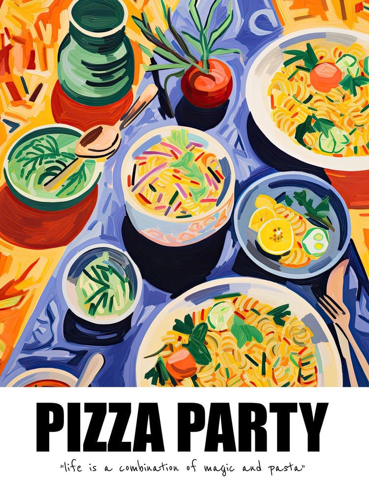 Pasta Party, Matisse Inspired 06