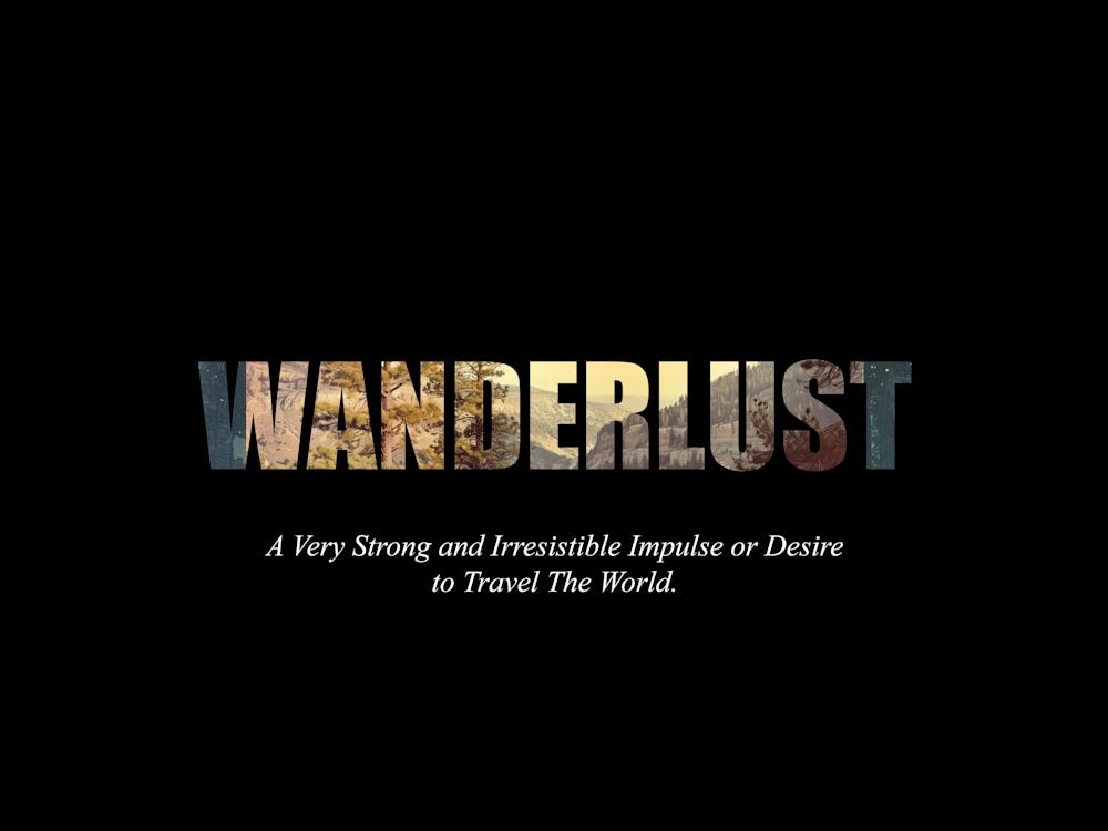 Wanderlust Poster Retro Wooded Pines 5