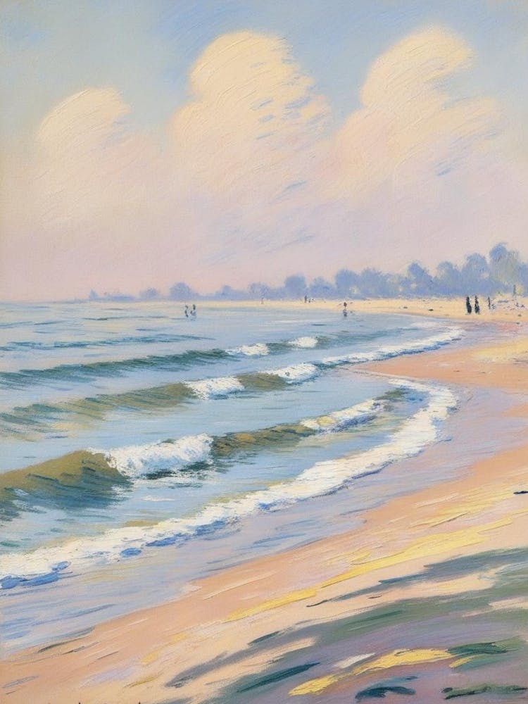 'The Beach' Inspired By Claude Monet