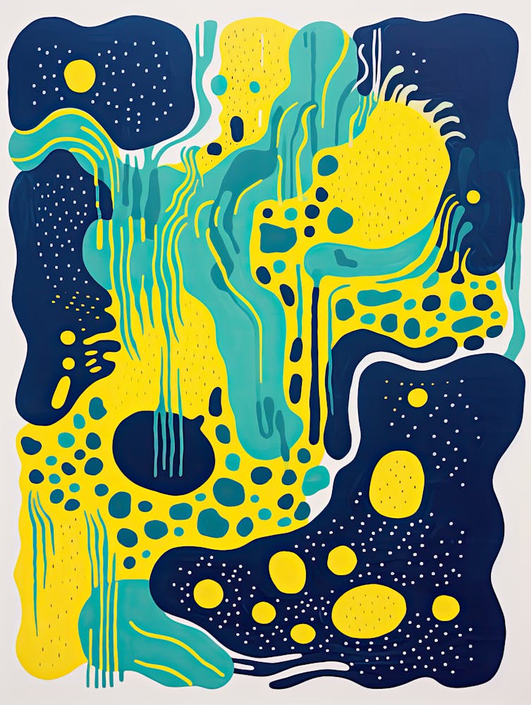 Neural Labyrinth Cosmic Biomorphic Style