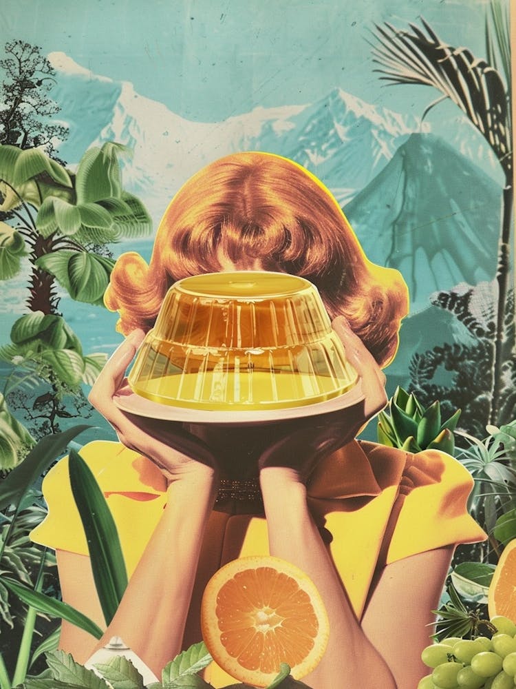Yellow Jelly Retro Collage 3
