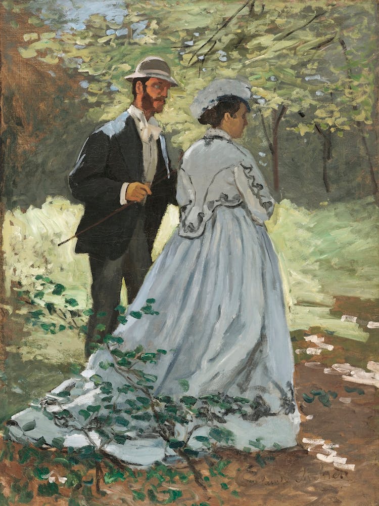 Bazille And Camille (1865), Claude Monet