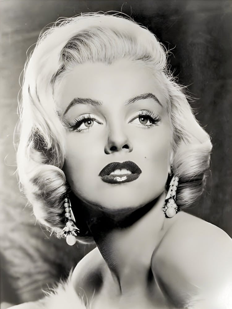 Actress Marilyn Monroe Poses For A Portrait In Circa 1953