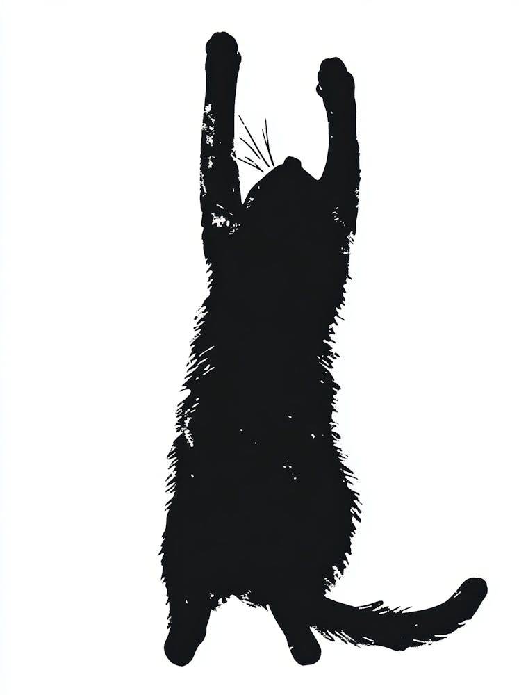 Silhouette einer Katze 1