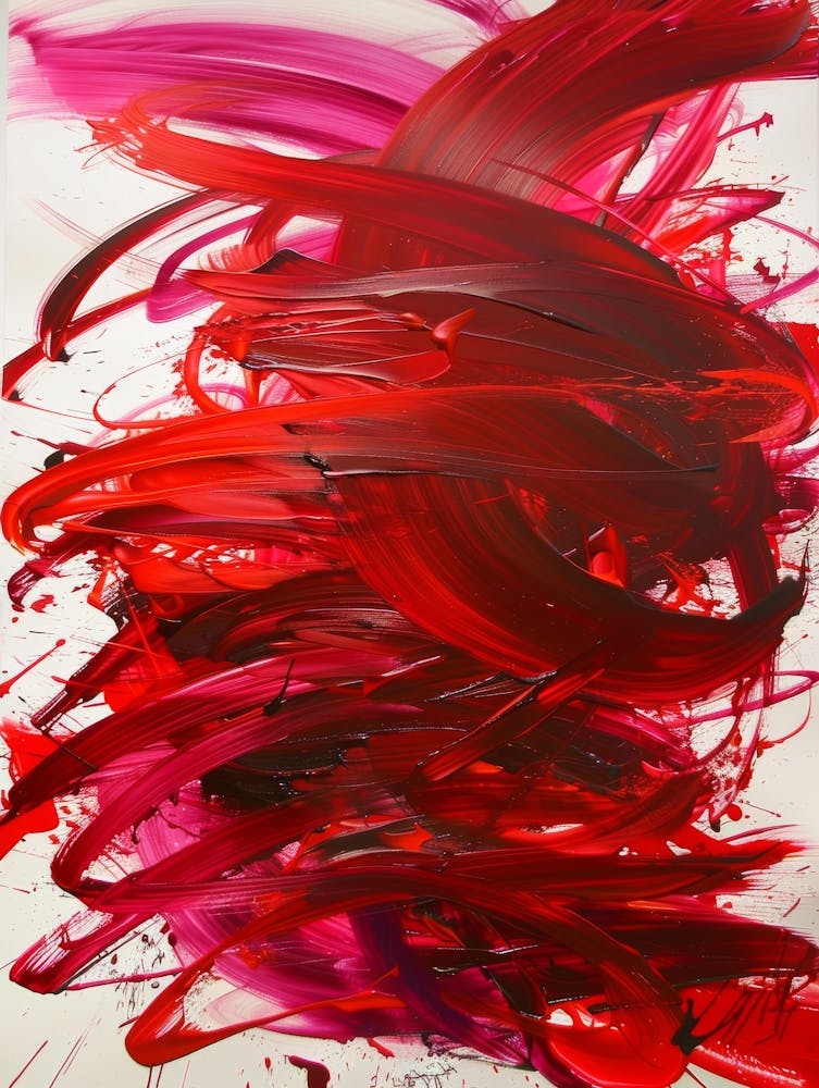 Abstract Red Painting 1
