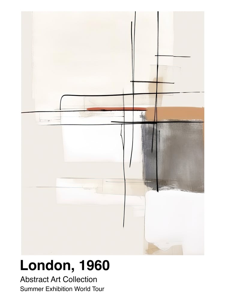 World Tour Exhibition, Abstract Art, London, 1960 1