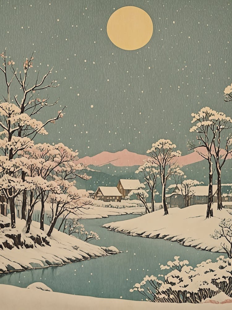 Full Moon In The Snow