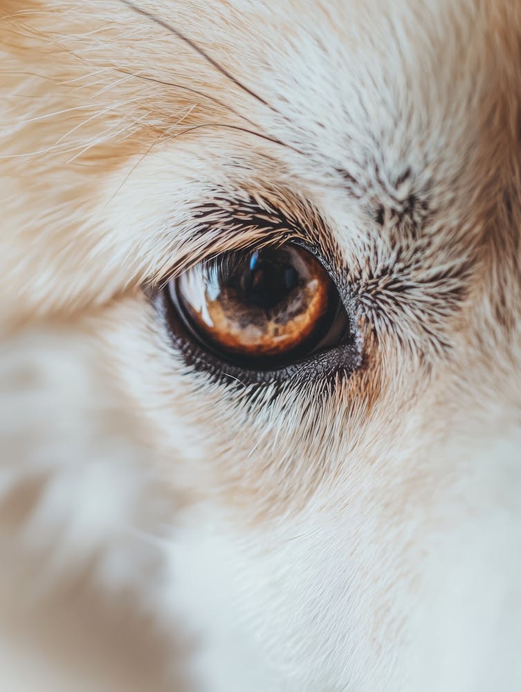 Close Up Of A Dog'S Eye. Generated with AI.