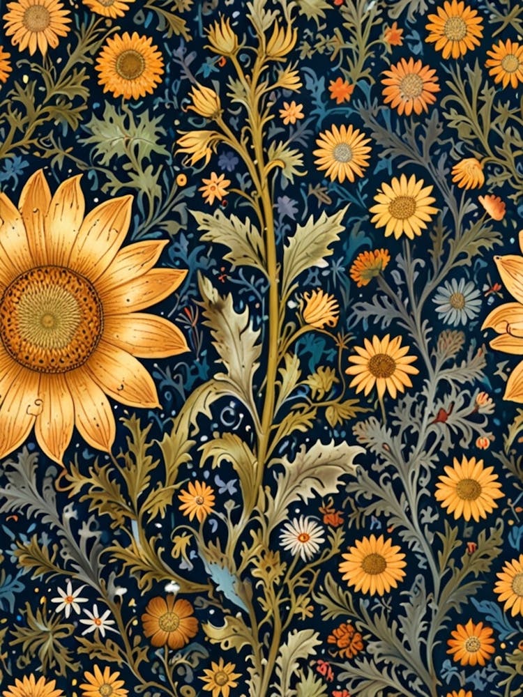 William Morris Sunflowers 6