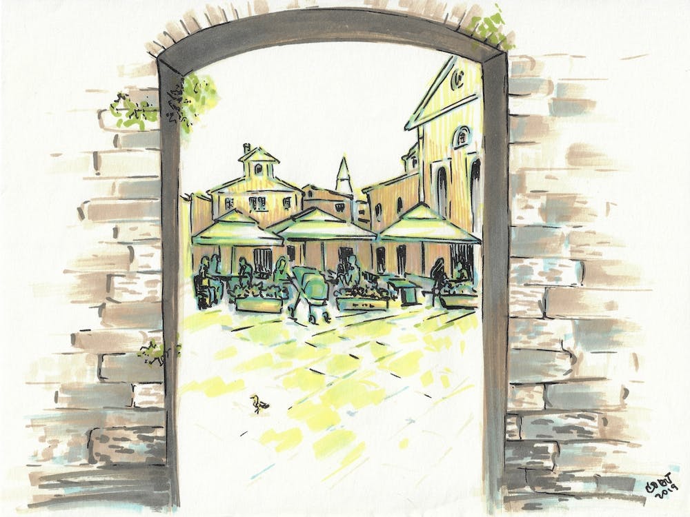 Hot Sunny Day In Slovenian Koper