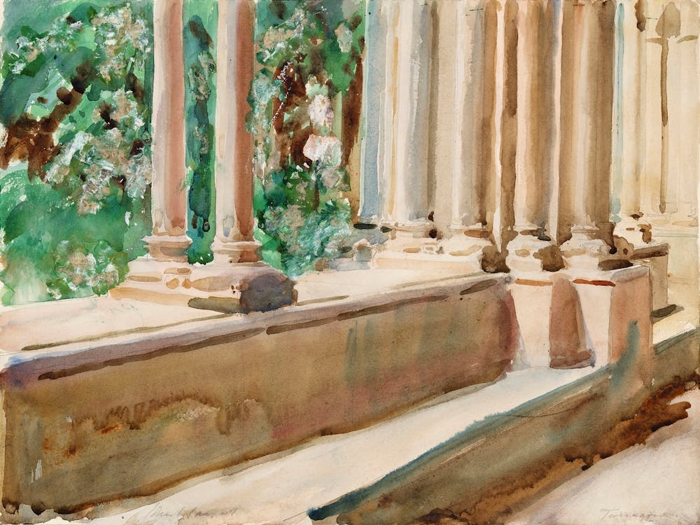 Tarragona Terrace And Garden, John Singer Sargent