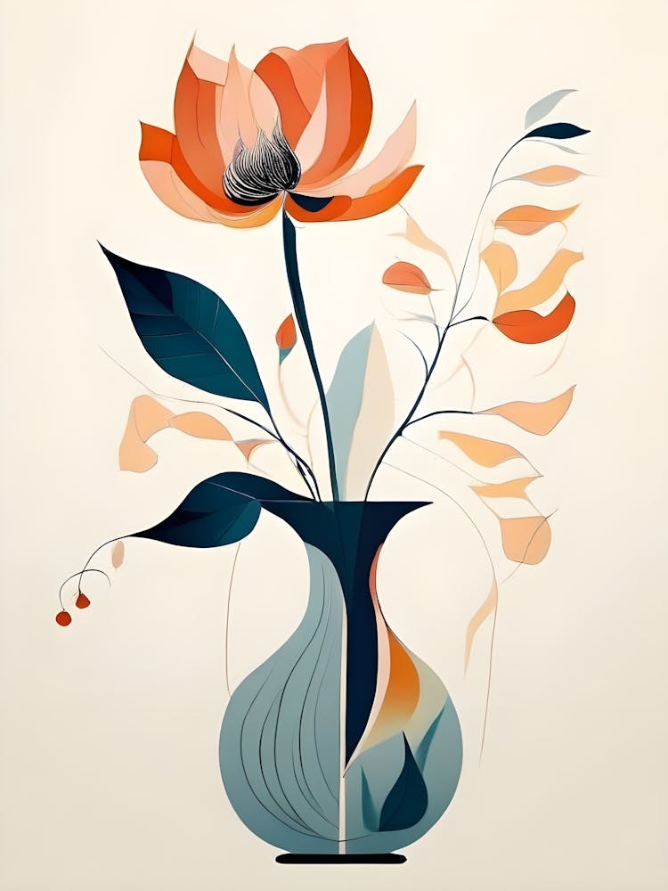 Abstrakte Blumenmalerei 11
