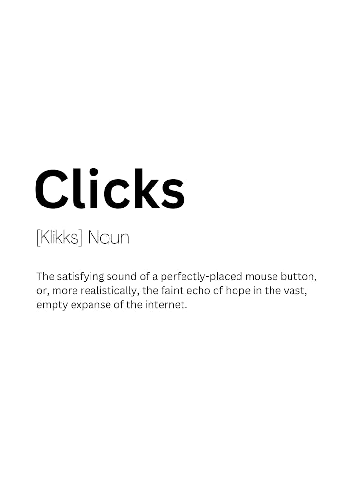 Clicks Definition Meaning