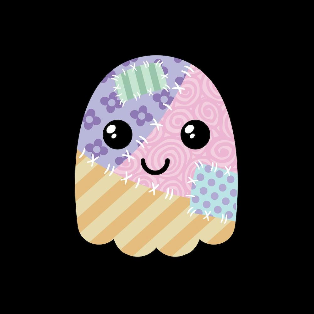 Patchwork Ghost Square