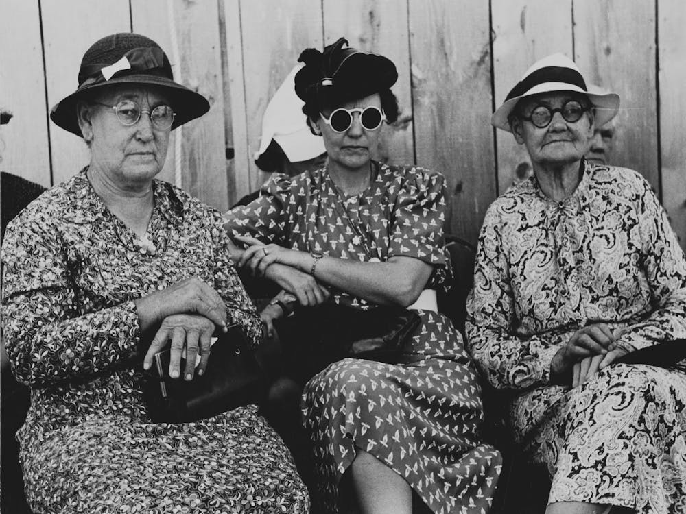 Women At 4 H Club Fair, Cimarron, Kansas By Russell Lee