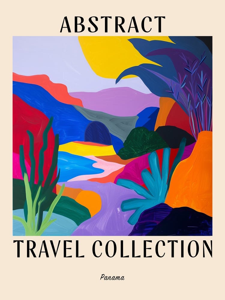 Abstract Travel Collection Poster Panama 3