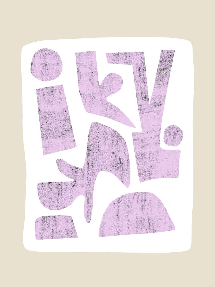 Modern Abstract 2 Lila