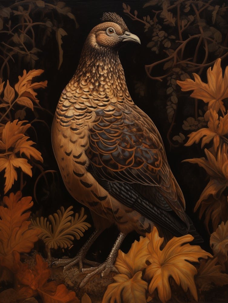 Dark And Moody Botanical Grouse 2