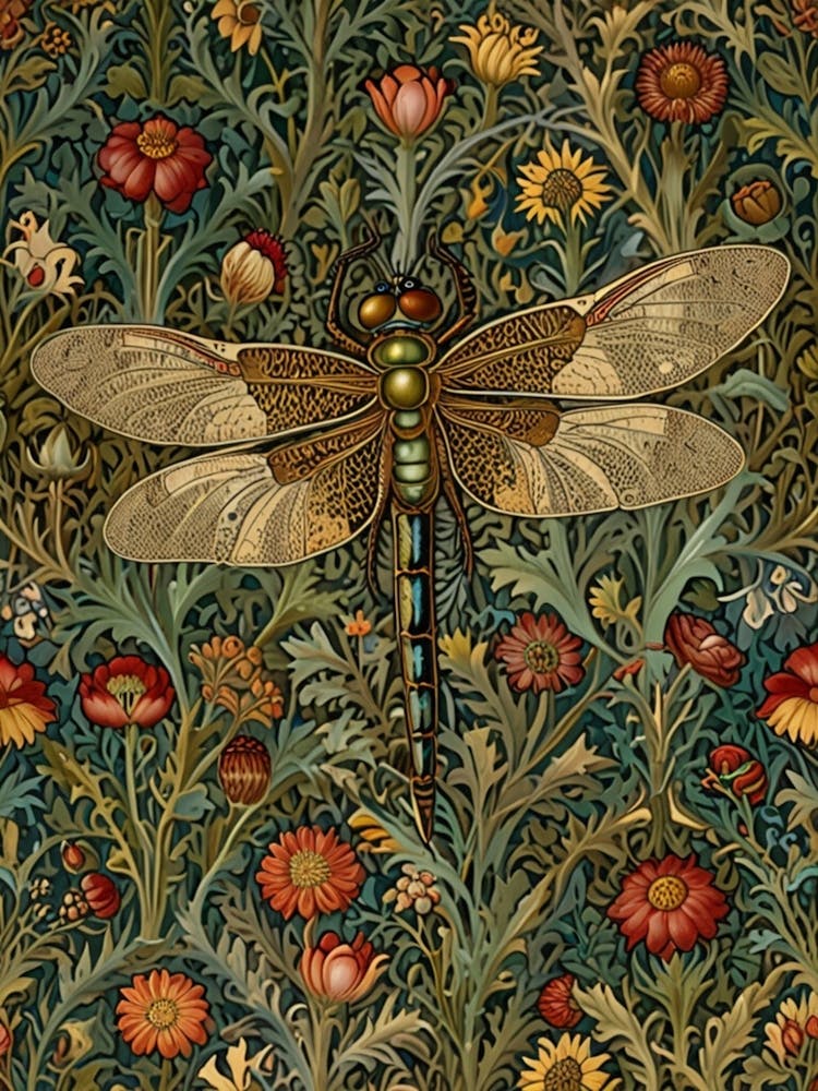 William Morris Dragonfly 8