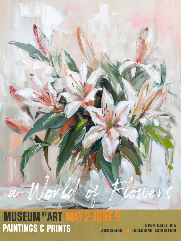 A World Of Flowers, Van Gogh Exhibition Lilies 3