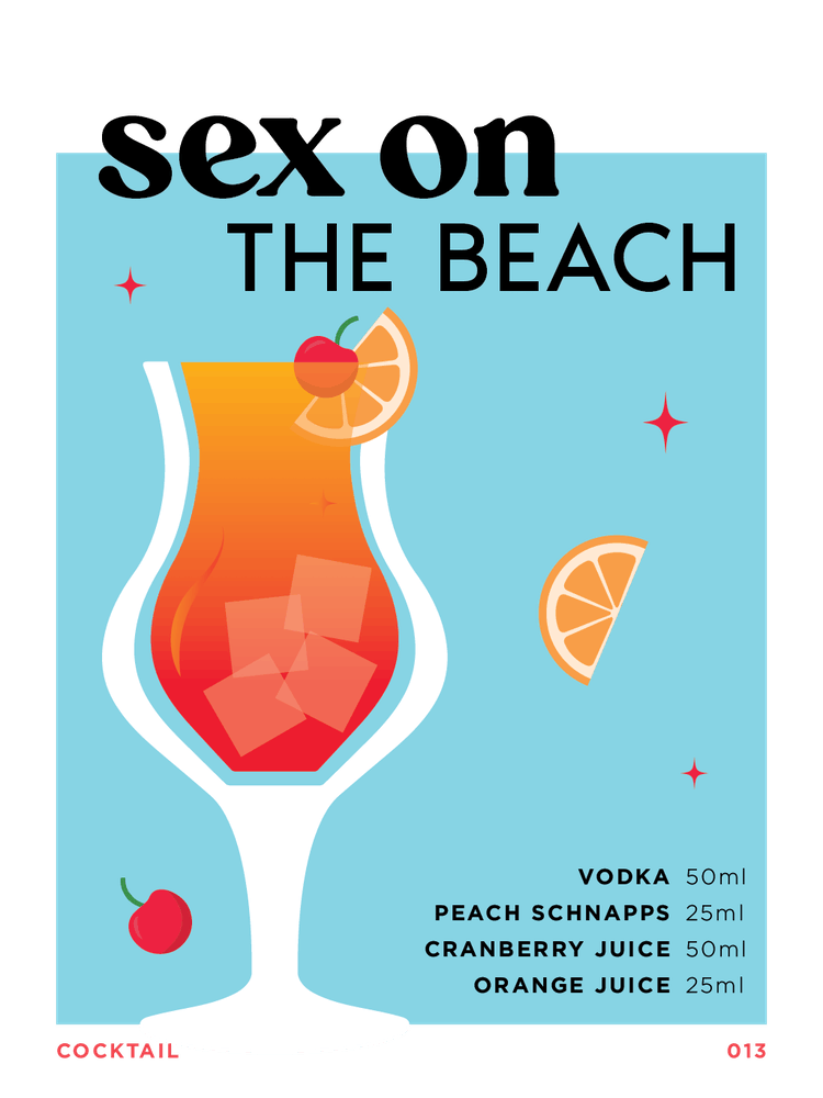 Sex on the Beach in Blue Cocktail Recipe