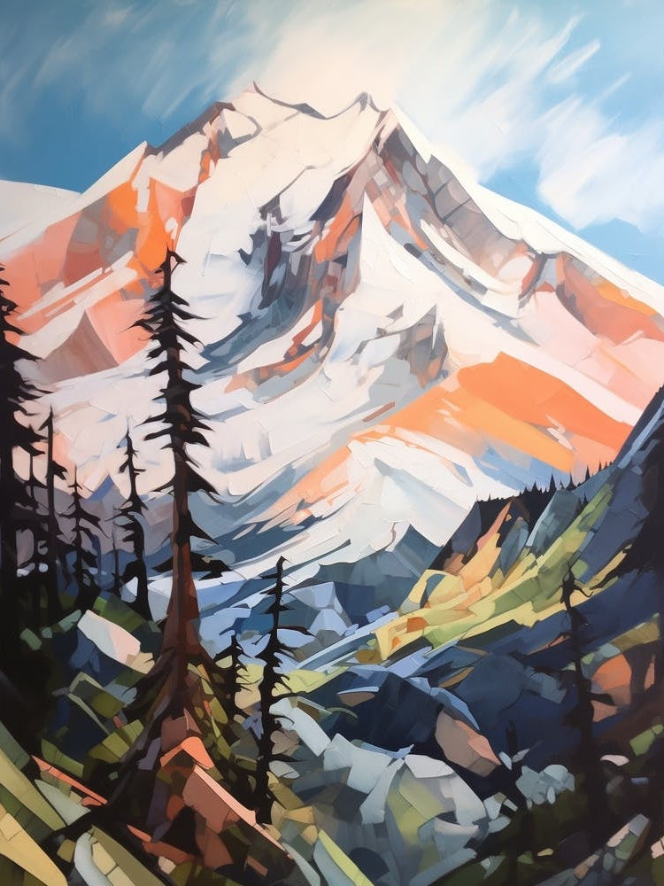 Mount Rainier Usa 3 Mountain Painting