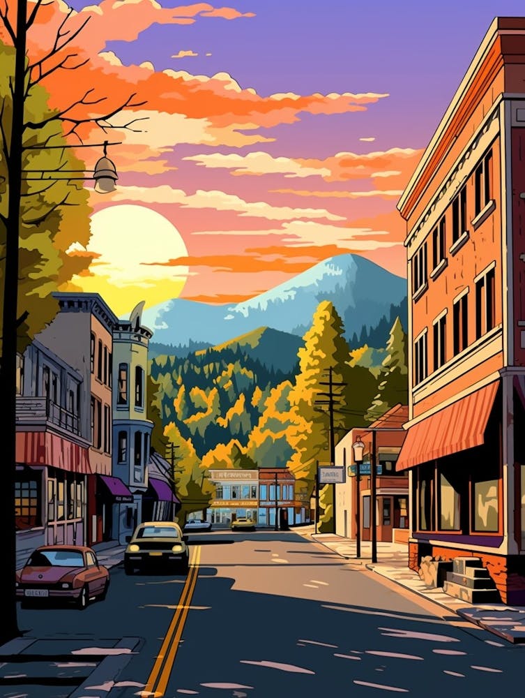 Bellingham Washington Retro Pop Art 15