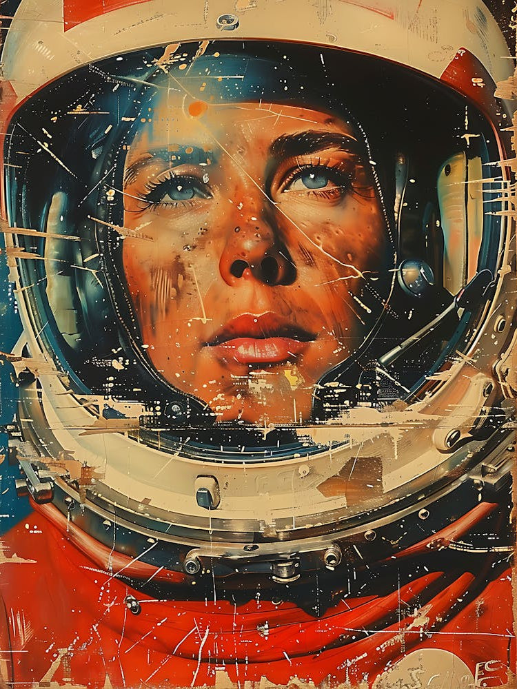 Beautiful Retro Astronaut 13
